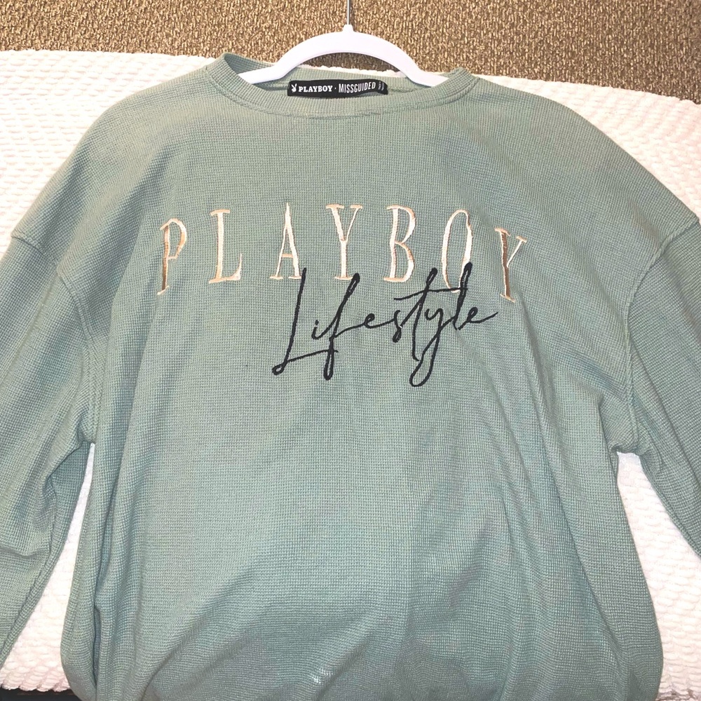 Playboy misguided teal waffle set size 4